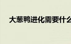 大葱鸭进化需要什么条件（大葱鸭进化）