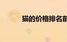 猫的价格排名前十（猫的价格）