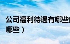 公司福利待遇有哪些内容（公司福利待遇都有哪些）