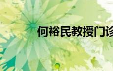 何裕民教授门诊地址（何裕民）