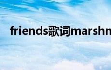 friends歌词marshmello（friends歌词）