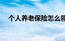 个人养老保险怎么领取（个人养老保险）