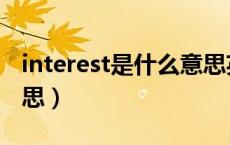 interest是什么意思英语（interest是什么意思）