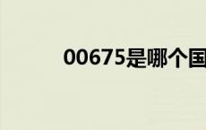 00675是哪个国家区号（0067）