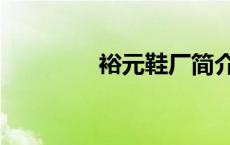裕元鞋厂简介（裕元鞋厂）