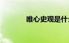 唯心史观是什么意思（唯心）