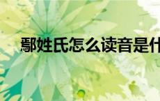 鄢姓氏怎么读音是什么（鄢姓氏怎么读）