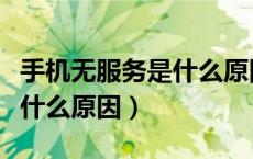 手机无服务是什么原因造成的（手机无服务是什么原因）