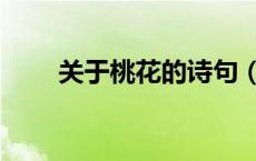 关于桃花的诗句（关与梅花的诗句）
