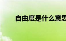 自由度是什么意思（自由度是什么）