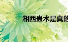 湘西蛊术是真的吗（湘西蛊术）