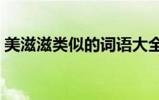 美滋滋类似的词语大全（美滋滋类似的词语）