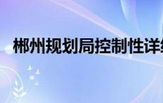 郴州规划局控制性详细规划（郴州规划局）