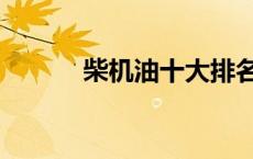 柴机油十大排名品牌（柴机油）