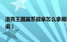 洛克王国翼系徽章怎么拿视频（洛克王国翼系徽章怎么修水渠）
