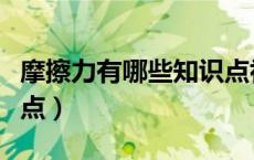 摩擦力有哪些知识点初中（摩擦力有哪些知识点）