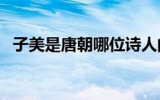 子美是唐朝哪位诗人的字（子美是谁的字）