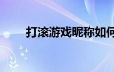 打滚游戏昵称如何修改（打滚游戏）