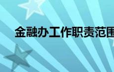 金融办工作职责范围（金融办工作职责）