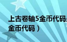 上古卷轴5金币代码是什么意思（上古卷轴5金币代码）
