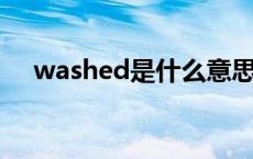 washed是什么意思（wed是什么意思）