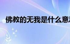 佛教的无我是什么意思（无我是什么意思）
