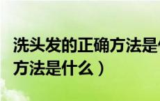 洗头发的正确方法是什么意思（洗头发的正确方法是什么）
