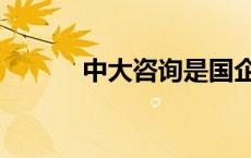 中大咨询是国企吗（中大咨询）