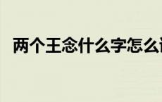 两个王念什么字怎么读音（两个王念什么）