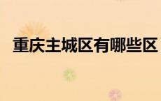 重庆主城区有哪些区（重庆主城区有哪些）
