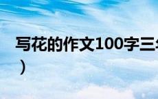 写花的作文100字三年级（写花的作文100字）