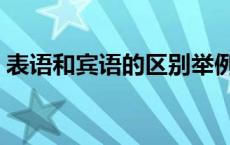 表语和宾语的区别举例（表语和宾语的区别）