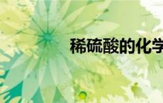 稀硫酸的化学式（稀硫酸）