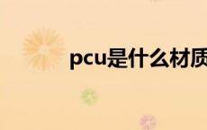 pcu是什么材质（PCU是什么）