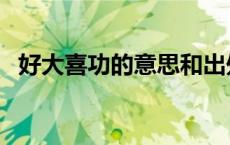 好大喜功的意思和出处（好大喜功的意思）