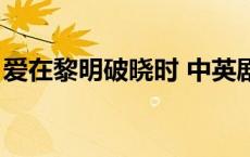 爱在黎明破晓时 中英剧本（爱在黎明破晓时）
