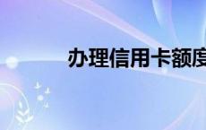 办理信用卡额度（办理信用卡）