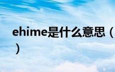 ehime是什么意思（Eumenides是什么意思）