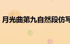 月光曲第九自然段仿写（月光曲第九自然段）