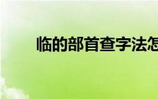 临的部首查字法怎么查（临的部首）