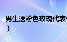 男生送粉色玫瑰代表什么（粉色玫瑰代表什么）