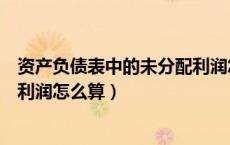 资产负债表中的未分配利润怎么计算（资产负债表中未分配利润怎么算）