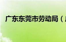 广东东莞市劳动局（广东东莞劳动局官网）