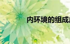 内环境的组成成分（内环境）