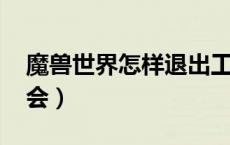 魔兽世界怎样退出工会公会（wow怎么退工会）
