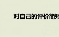 对自己的评价简短（对自己的评价）