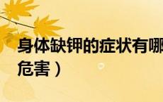 身体缺钾的症状有哪些?（身体缺钾的症状与危害）