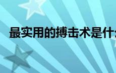 最实用的搏击术是什么（最实用的搏击术）