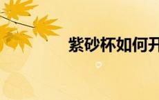 紫砂杯如何开杯（紫砂杯）