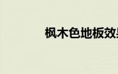枫木色地板效果图（枫木色）